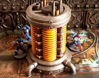 Generador de plasma cuádruple: terreno de juego de guerra de 28 a 32 mm, sin pintar.