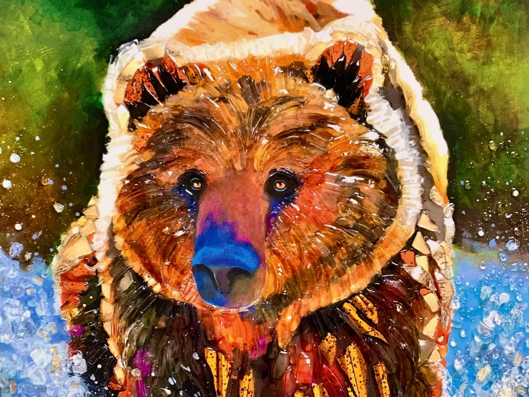 Brown Bear Spiral Notebook: Grizzly Bear Art Journal - Etsy