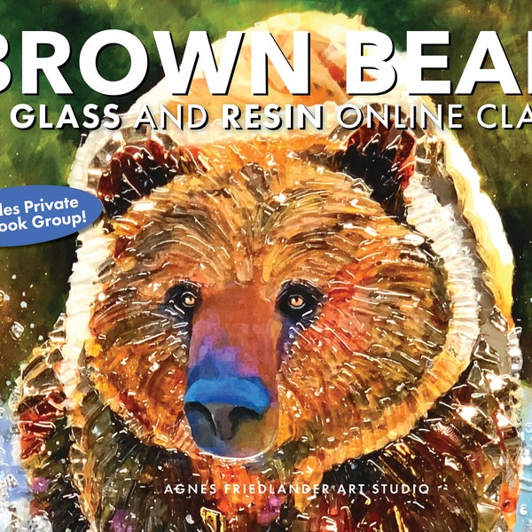 Brown Bear Resin Art, Online Classes, Resin Art, Acrylic Painting Lesson, Downloadable PDF Tutorial  Art Instruction  Art Mentorship