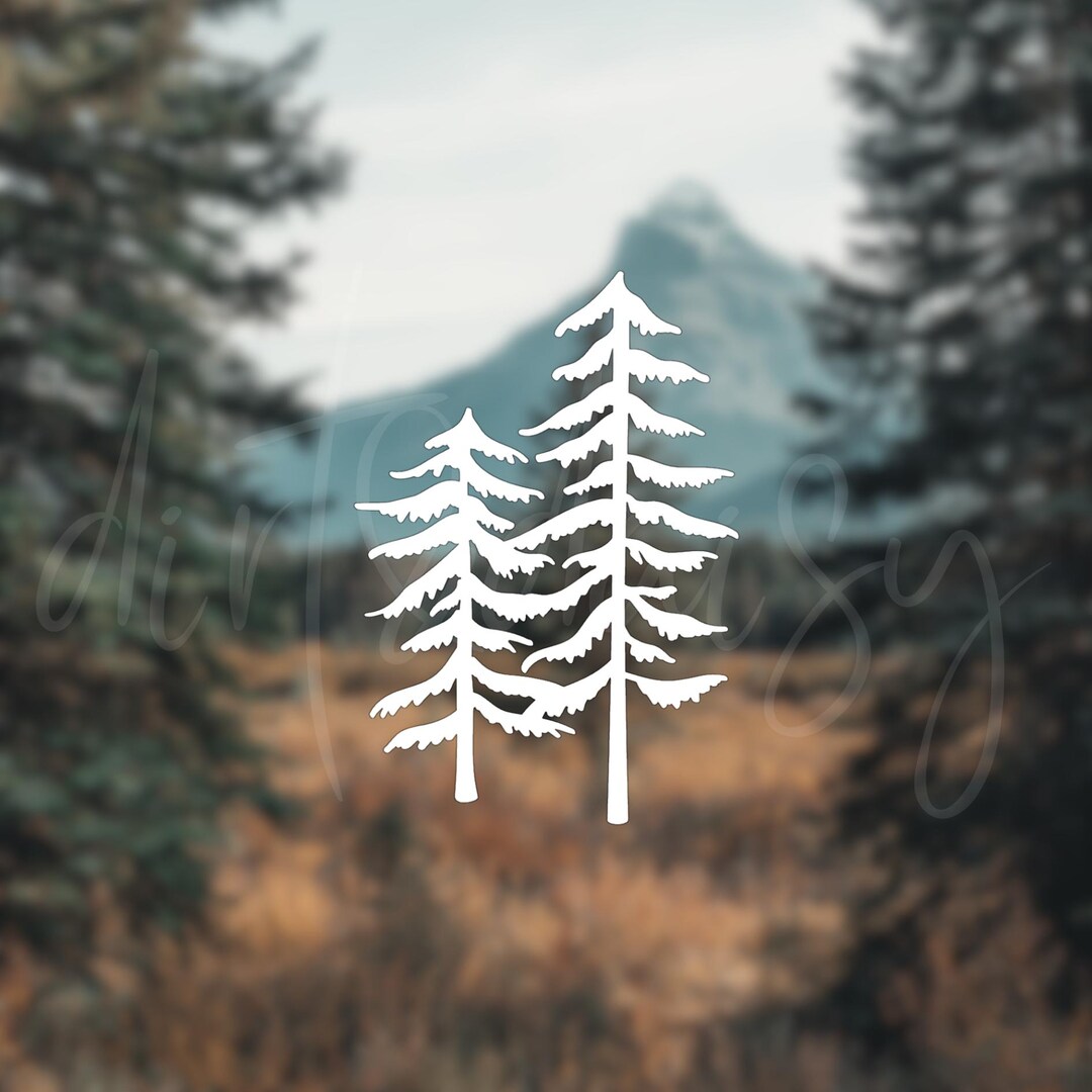Tree Road Sign Sticker Tree Decal, Tree Car Decal, Tree Sticker, Outdoor Car Decal, Outdoorsy ...