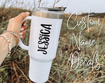 Custom Name Decal, Personalized Name Decals, Name Stickers, Adhesive Vinyl, Waterproof/Weatherproof, Name Decal, Kids Name Decal