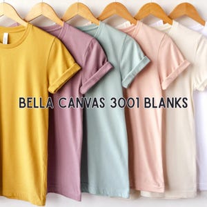 Bella Canvas 3001 Blanks, Plain Bella Canvas 3001, Bella Canvas Short Sleeves, Bella Canvas, T Shirt Blanks, Plain T Shirts, Unisex Shirts