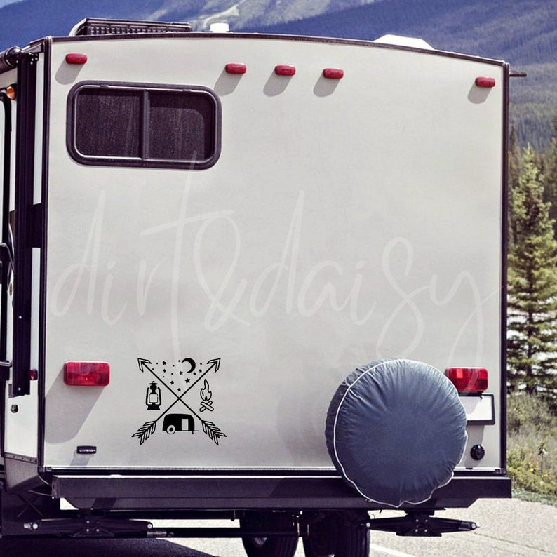 Sticker Over Computer Campera Camper Decals, Stickers for Camper, Camping Decals, Waterproof Decals ...