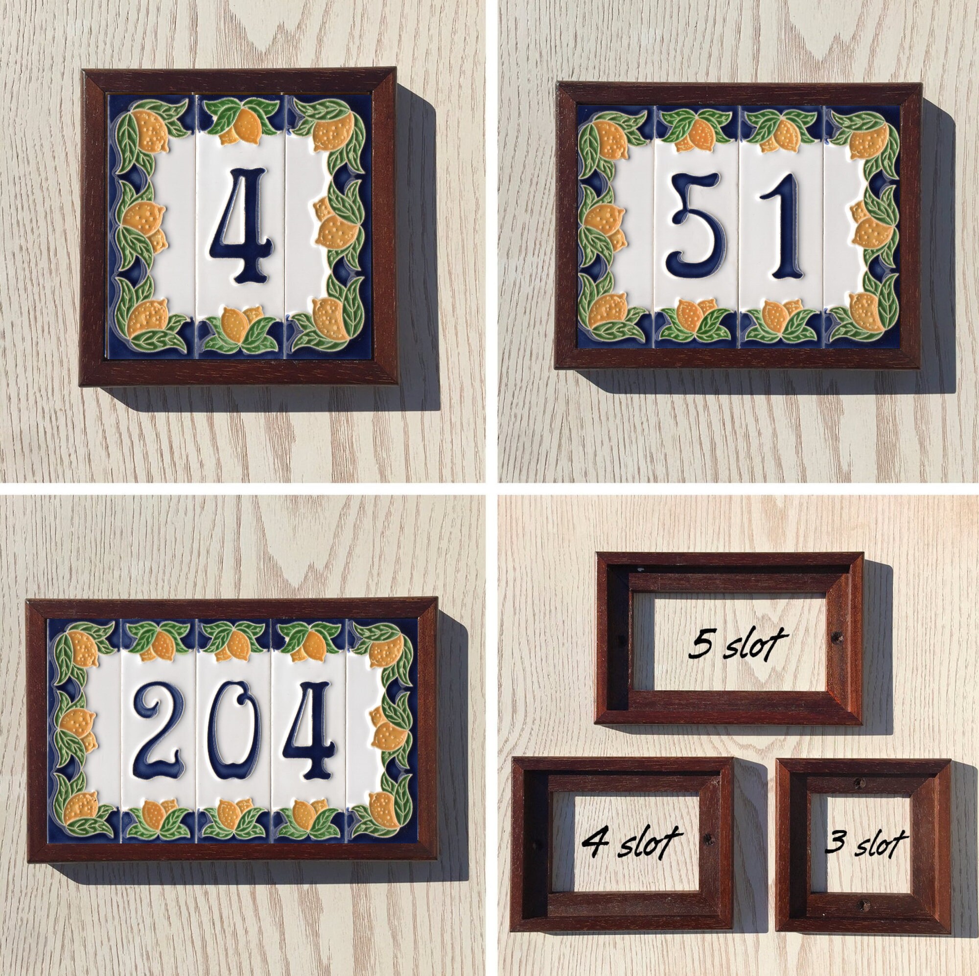 Piastrelle Ceramica Italiane Con Limoni E Numeri - 10x3,5 Cm, Personalizzabili, Per Esterni/Interni - Foto 12