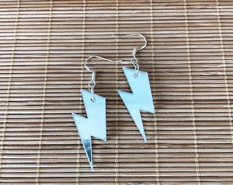 Lightning Bolt Dangle Earrings