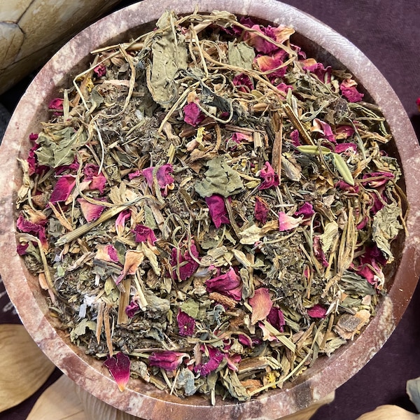 Beltane Magick Herbal Blend, All Natural Handmade Herbal Blend, Pagan, Witchcraft, Incense, Bath Soak