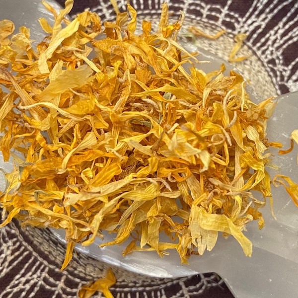 Calendula (Marigold) Petals, Love Spell Divination, Happiness, Protect, Legal Matters, Psychic/Spiritual Powers, All Natural