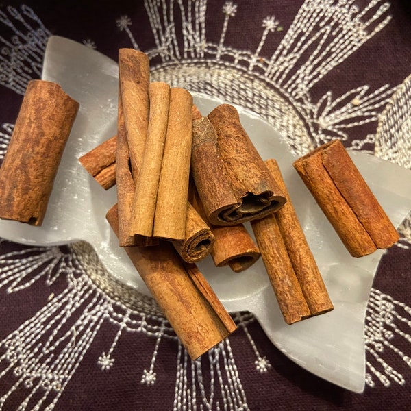 Cinnamon Sticks, 1 Inch Cinnamon Sticks, Blessing Altars and Sacred Spaces, Money, Love, All Natural, Pagan, Witchcraft