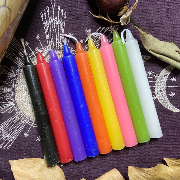 Chime candles, 5 of Same Color or 9 Different Colors