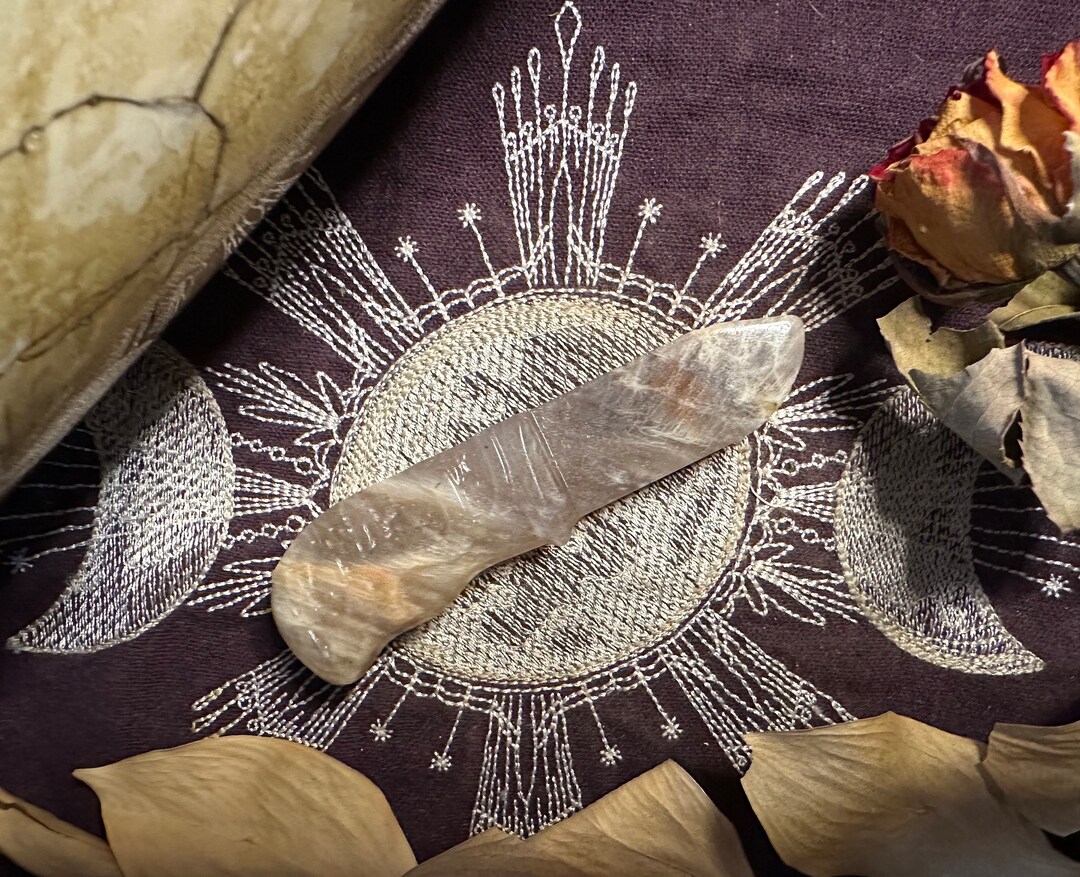 Moonstone With Sunstone Dagger, Ritual Knife, Natural Crystal ...