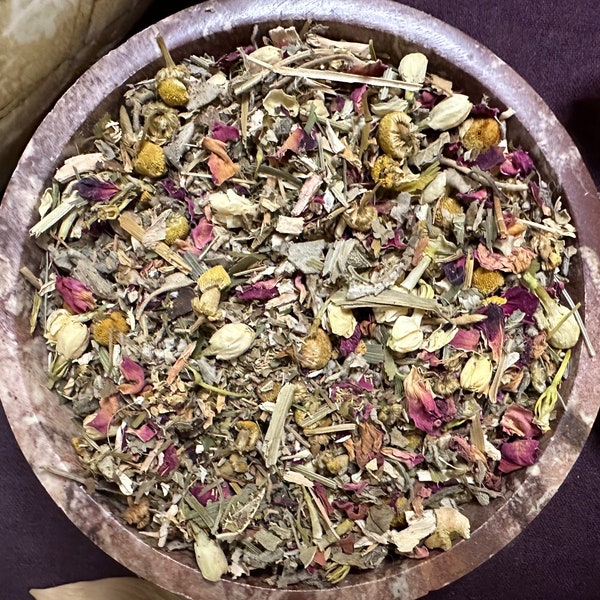 Mani Invoking Herbal Blend, Norse Moon God Offering Herbal Blend, Dried Herbs, All Natural, Pagan, Witchcraft