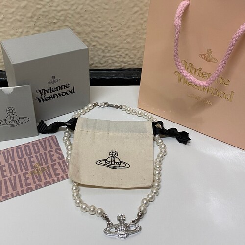 Vivienne Westwood Pearl Necklace Gold - Etsy