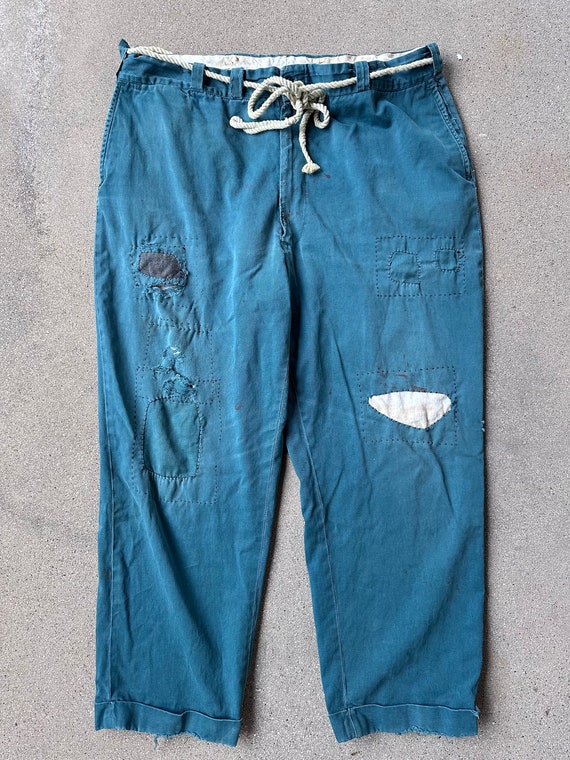 1950's Patched Work Pants - 40x31