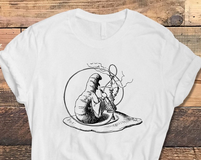 Alice in Wonderland's Hookah Smoking Caterpillar Tshirt, who Are You