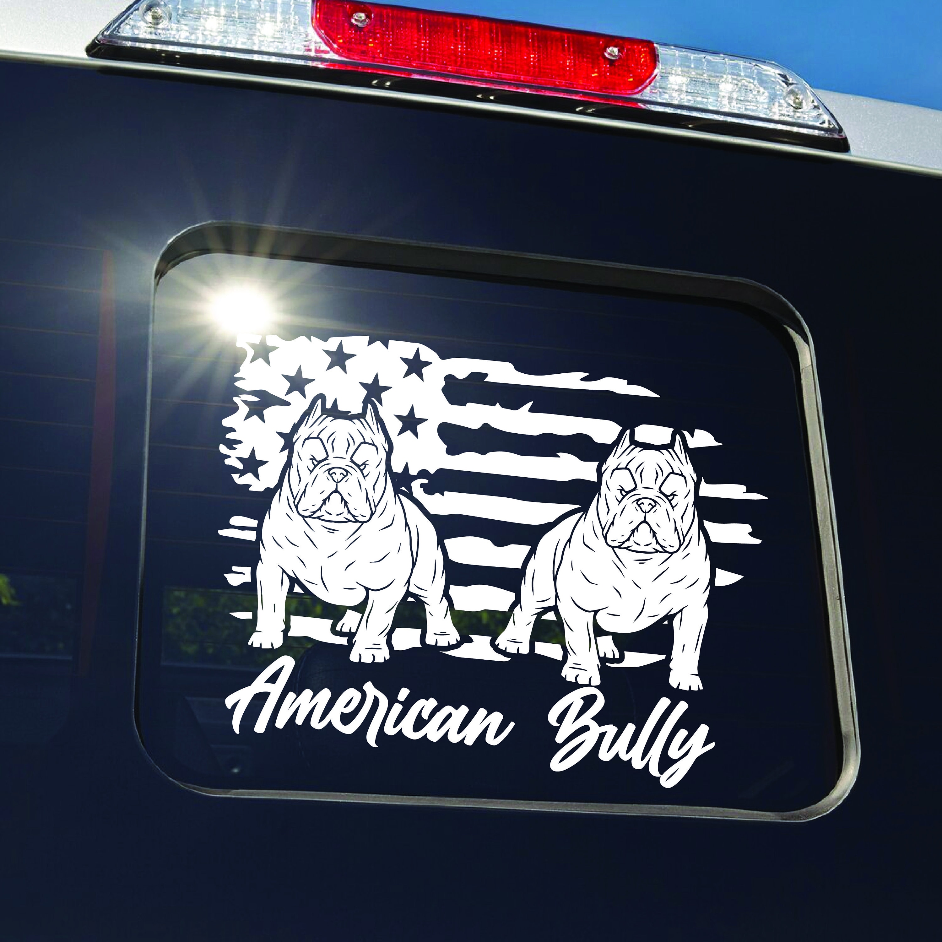 American Bully Decal / Exotic Bully Decal / Sticker/ Bull Window Decal