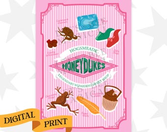 Wizards' Candy Shop · Digital Art Print · Instant Download · Ready To Print · Home Decor · PDF file
