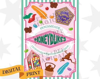 Wizards' Sweet Shop · Digital Art Print · Instant Download · Ready To Print · Home Decor · PDF file