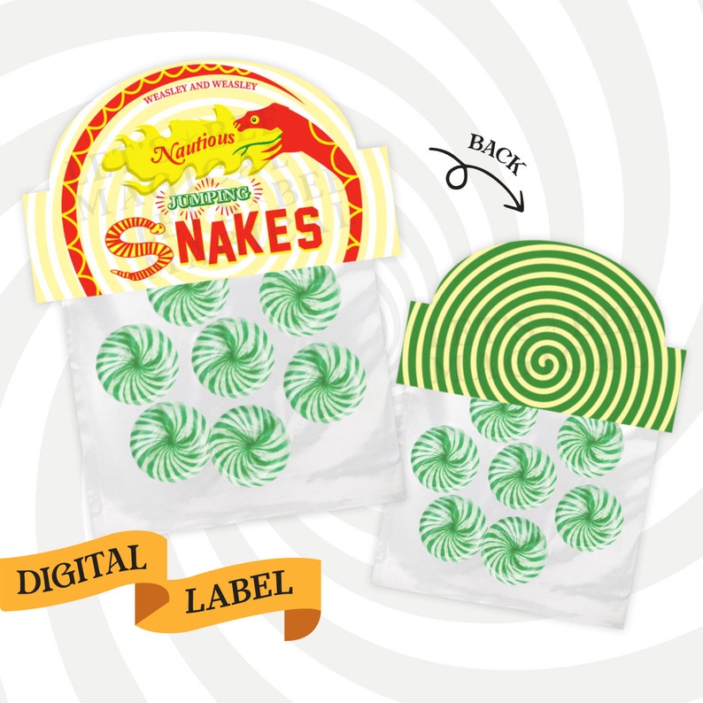 Magical Sweets · Treat Bag · Printable Label · Instant Download · Ready ...