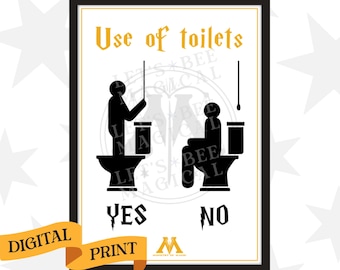 Ministry Toilets · Digital Art Print · Instant Download · Ready To Print · Home Decor · PDF file