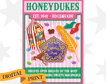 Sweet Shop · Digital Art Print · Instant Download · Ready To Print · Home Decor · PDF file