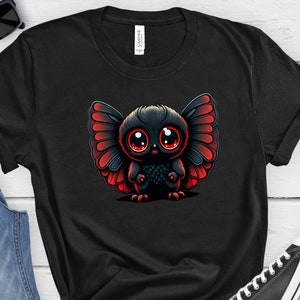 Baby Mottenmann Shirt, Cryptidcore, Cryptid Geschenke Lustiges Monster, Cryptid, Retro Kryptozoologie