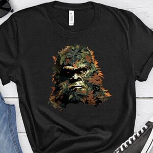 Ghillie Bigfoot, Funny Sasquatch Shirt, Cryptid, Retro Cryptozoology, Cryptidcore, Cryptid Gifts, Sasquatch Gifts, Bigfoot Gifts