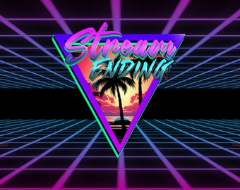 Retro Synthwave animerade överlägg