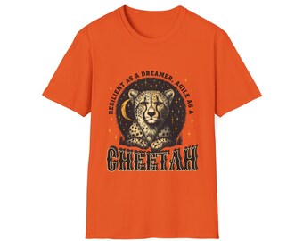 Dromers veerkracht Cheetah inspirerende T-shirt