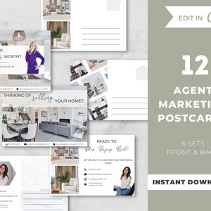 Real Estate Postcard Template, Real Estate Marketing, Realtor Farming Postcards, Farming Material, Dear Neighbor, Canva Template