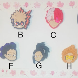 Anime Cartoon My Hero Academia Shoe Charms for Croc Shoelace Decorate Shoe  Buckle Jibz Fit Wristbands Accessories