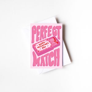 A6 Perfekte Karte zum Jahrestag, Punny Karte zum Jahrestag, Rosa Karte für Ihn, Sie, Freund, Freundin, süße Karte, Bedeutungskarte