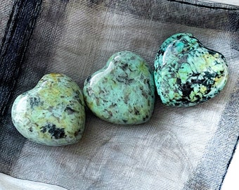 Mini African Turquoise Pocket Heart, Free Gift/ With Every Purchase!