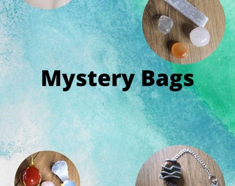 Mystery bags - jewellery bags, crystal sets, sea glass - valentine's Day gifts - gifts for her - gifts for him