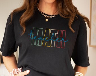 Cadeau de remerciement pour professeur - t-shirt prof de maths - mathématicien, cadeau de nerd de maths, prof de maths, amateur de maths, chemise d'algèbre, t-shirt de futur enseignant