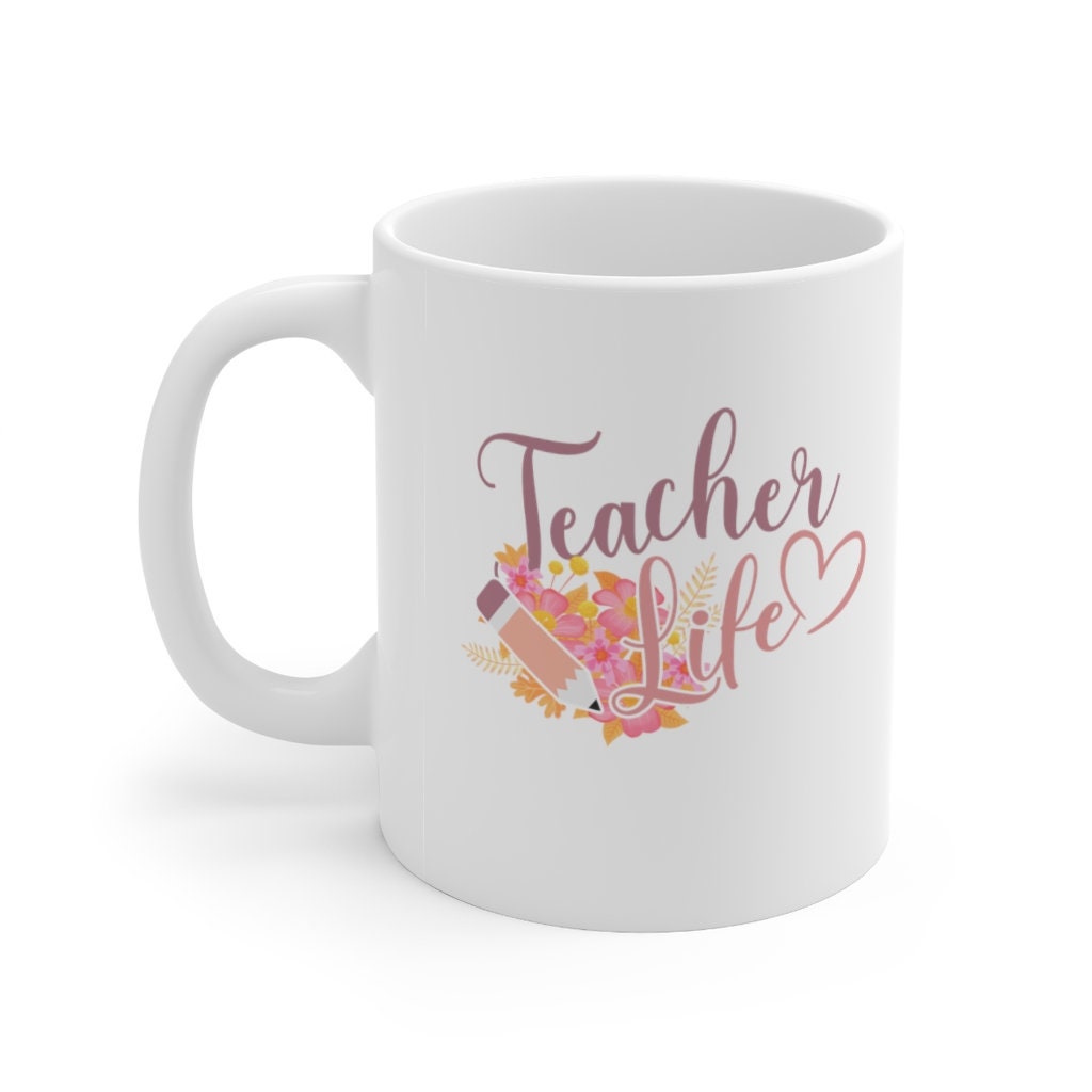 Teacher life mug and hat gift ? teacher gift ideas Teacher Coffee Mug / Teacher Life Mug / Gift for Teacher  main image 3