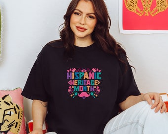 Hispanic Heritage Month Tee - Mujer Latina Shirt, Proud Latina, Mexican Heritage, LatinX, Fiesta Shirt, Hispanic Culture, Spanish Teacher