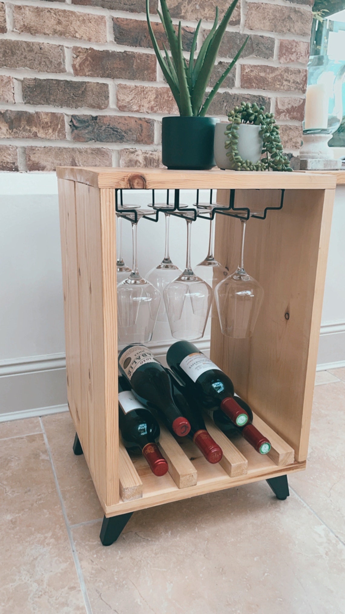 Bespoke Drinks / Alcohol & Glass Storage Unit for Wine Beer Etsy