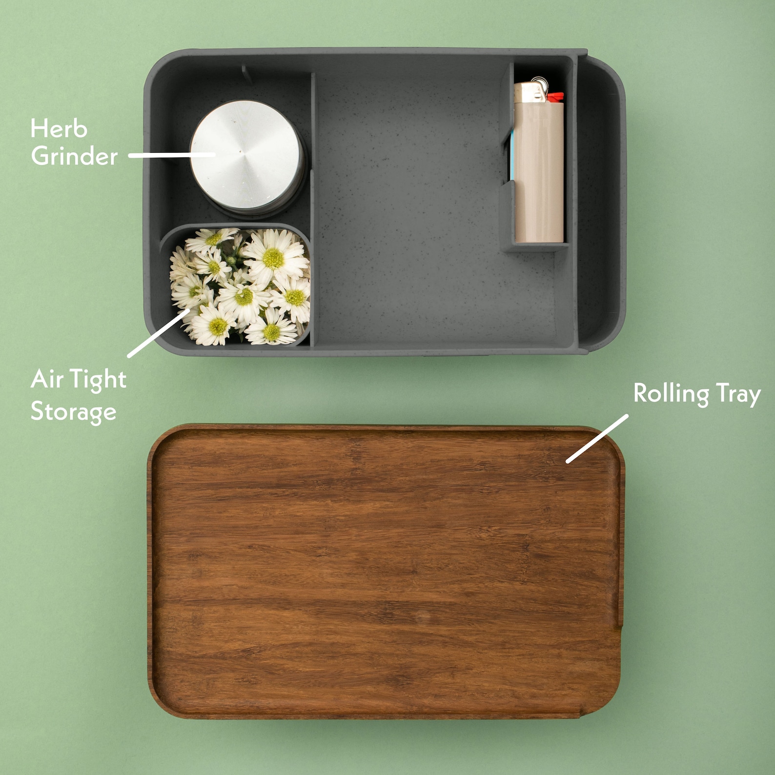 Cubbi Stash Box With Rolling Tray 100 Smell Proof and Etsy