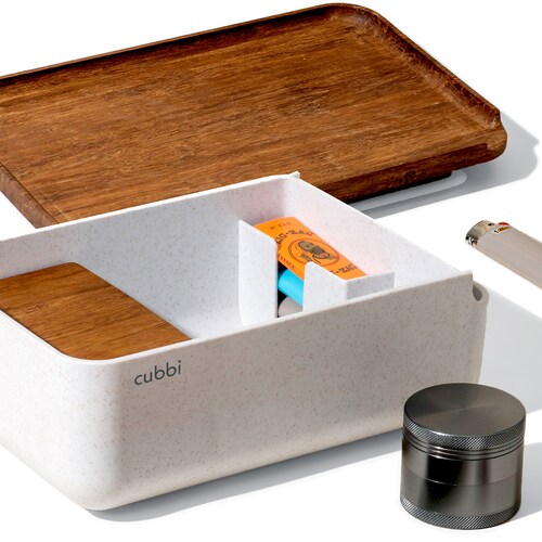 Cubbi Stash Box With Rolling Tray 100 Smell Proof and Etsy