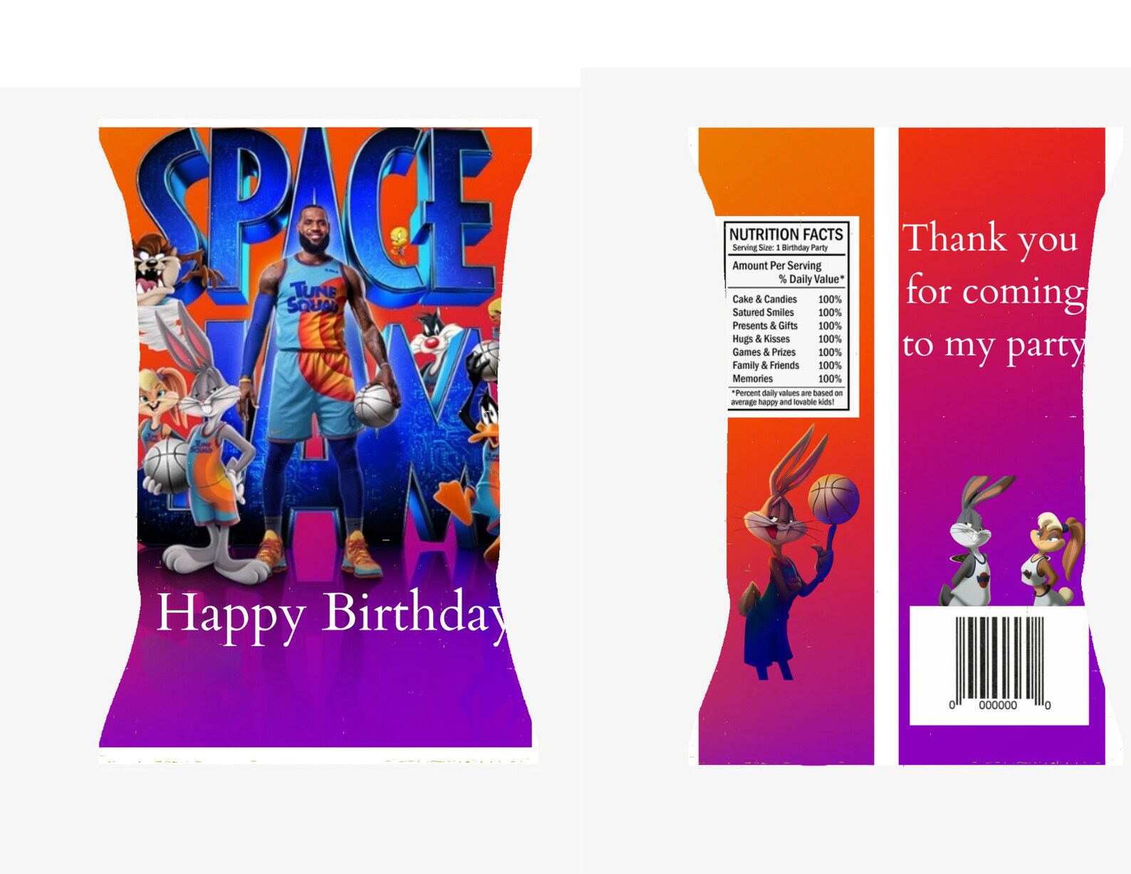 Space Jams Chip Bags Digital Download Etsy