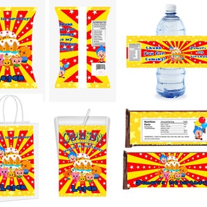 Plim plim chip bags and more, plim plim party labels