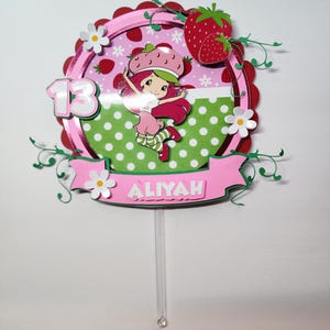 Strawberry cake topper