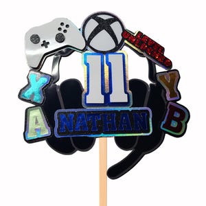 Gaming cake topper