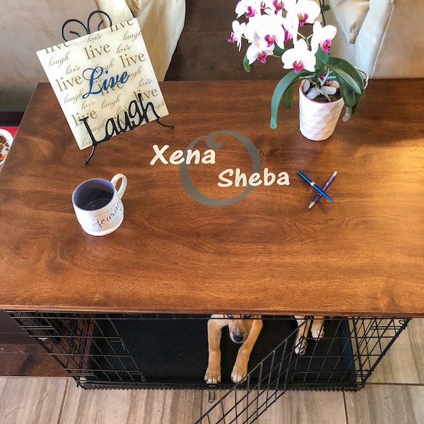 Customized Wooden Kennel Topper