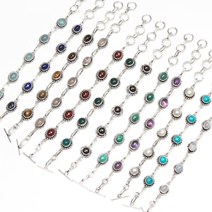 Handmade Crystal Bracelets Silver Plated, Friendship bracelet for men and women, Assorted
