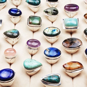 Mens Crystal Rings, Handmade Heavy Crystal  Statement Rings, Unisex