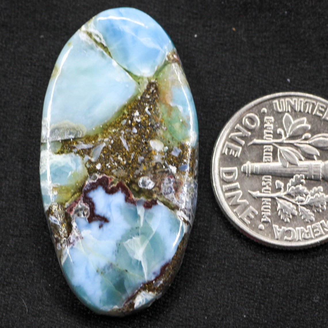 Larimar Crystal healing Crystal crystals for jewelry making Etsy