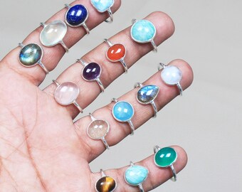 Anillos apilables, anillo de plata para mujer, anillo hecho a mano, anillo bohemio, anillo vintage, anillos minimalistas