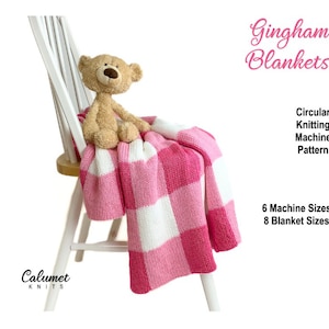 Ultimate Knitting Machine Cheat Sheet for Gingham Blankets (Circular Machines)