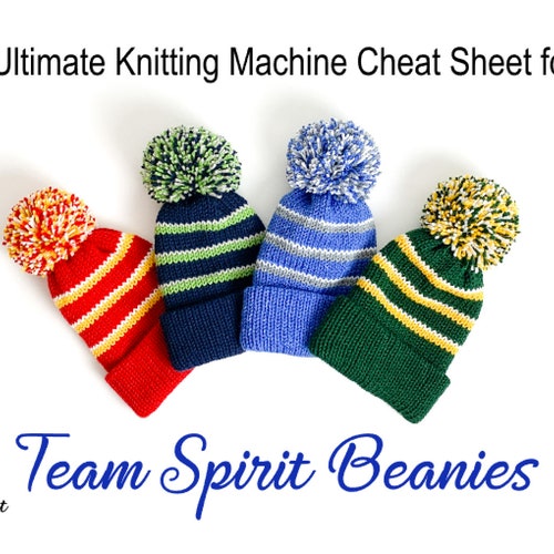 Ultimate Knitting Machine Cheat Sheet for Gingham Blankets - Etsy